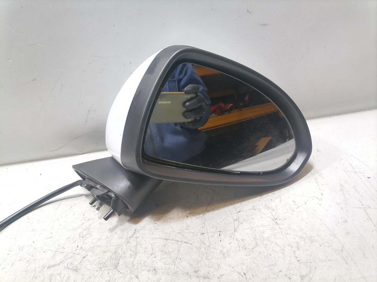 Opel Corsa D original Au&szlig;enspiegel rechts Y474 Casablancawei&szlig; elektrisch BJ08